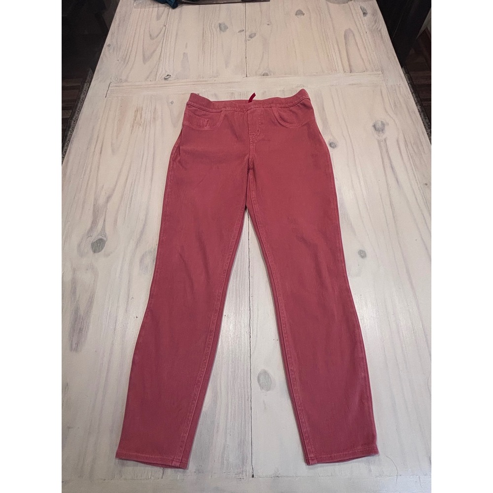 Spanx Ankle Skinny Jean-ish Leggings Rose Pink Stretch Pull On 20018R Womens M